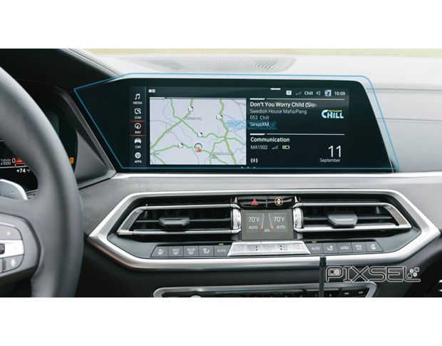 Захисне скло Pixsel на монітор BMW X5 - 17.4“ 2019 - 2022 (G05) (гібридне глянець)
