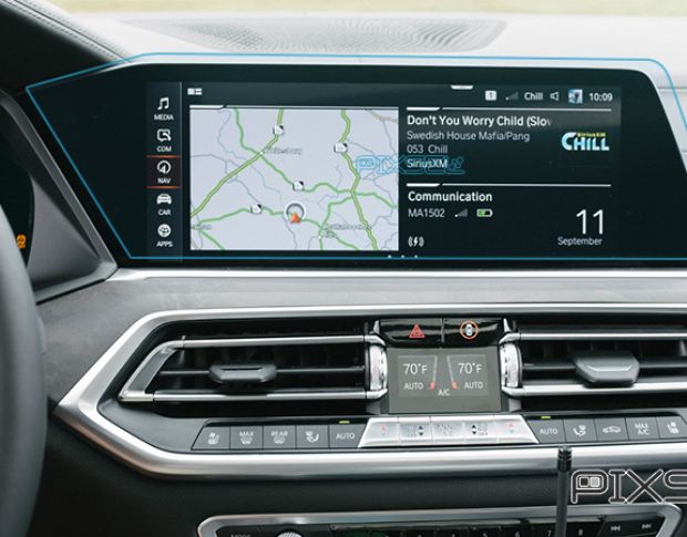 Захисне скло Pixsel на монітор BMW X6 - 17.4“ 2019 - 2022 (G06) (гібридне мат)