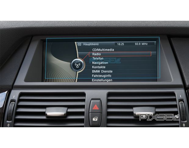 Захисне скло Pixsel на монітор BMW X6 - 8.8“ 2008 - 2014 (E71) (гібридне глянець)