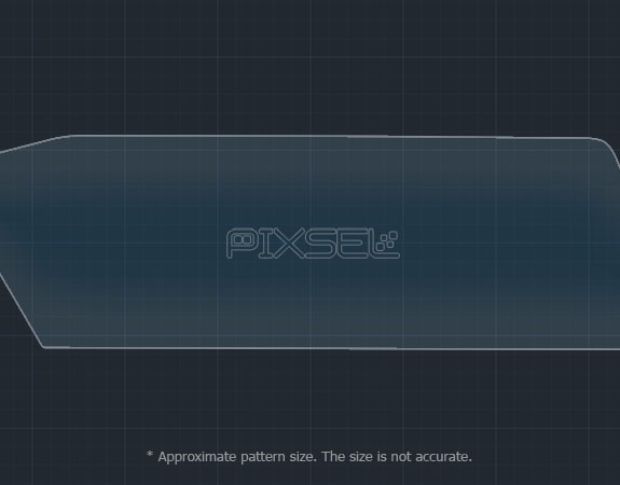 Захисне скло Pixsel на монітор BMW X7 - 17.4“ 2019 - 2022 (G07) (гібридне глянець)