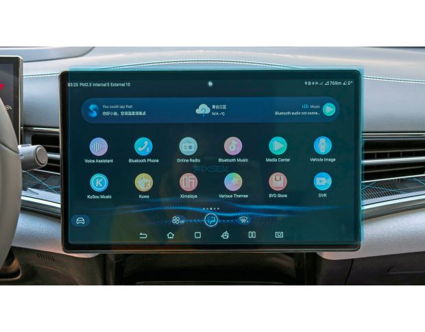 Захисне скло Pixsel на монітор BYD SEAL - 16.3“ 2022 - (гібридне мат)
