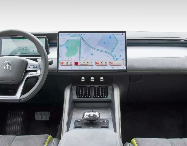 Защитное стекло Pixsel на монитор BYD SONG L 16.2“ 2023 - (гибридное глянец)