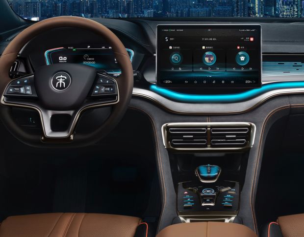 Защитное стекло Pixsel на монитор BYD SONG PLUS - 13.7“ 2022 - (гибридное мат)