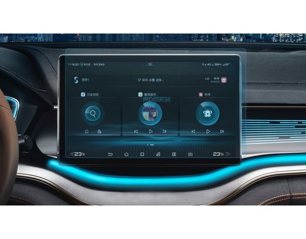 Защитное стекло Pixsel на монитор BYD SONG PLUS - 13.7“ 2022 - (гибридное мат)