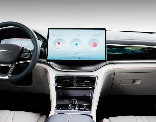 Защитное стекло Pixsel на монитор BYD SONG PLUS - 16.2“ 2022 - (гибридное мат)