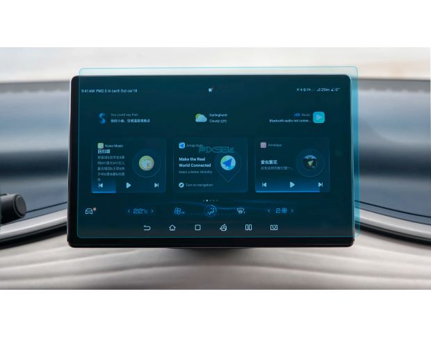 Захисне скло Pixsel на монітор BYD YUAN PLUS - 13.7“ 2022 - (гібридне мат)