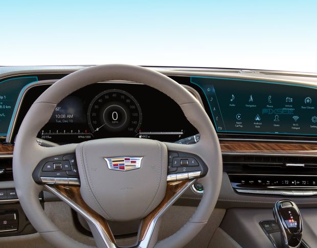 Защитное стекло Pixsel на монитор CADILLAC ESCALADE - 26.3“ 2020 - (гибридное глянец)