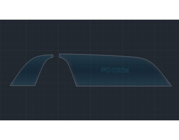 Захисне скло Pixsel на монітор CADILLAC ESCALADE - 26.3“ 2020 - (гібридне мат)