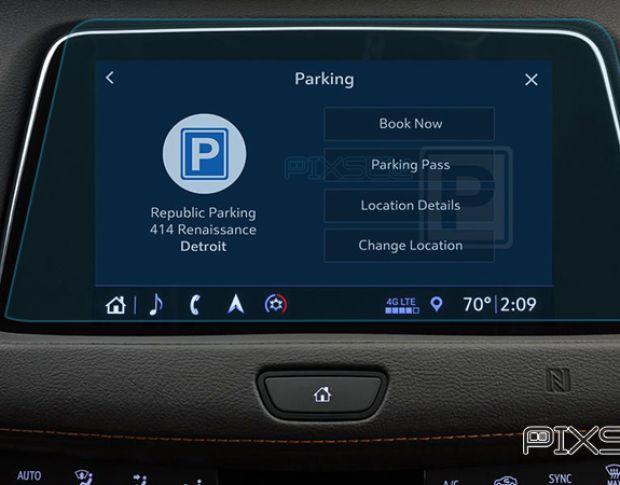 Захисне скло Pixsel на монітор CADILLAC XT 4 - 10.9“ 2018 - (гібридне глянець)