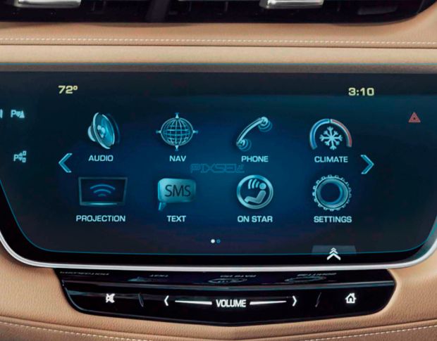 Захисне скло Pixsel на монітор CADILLAC XT 5 - 12.8“ 2019 - (гібридне мат)