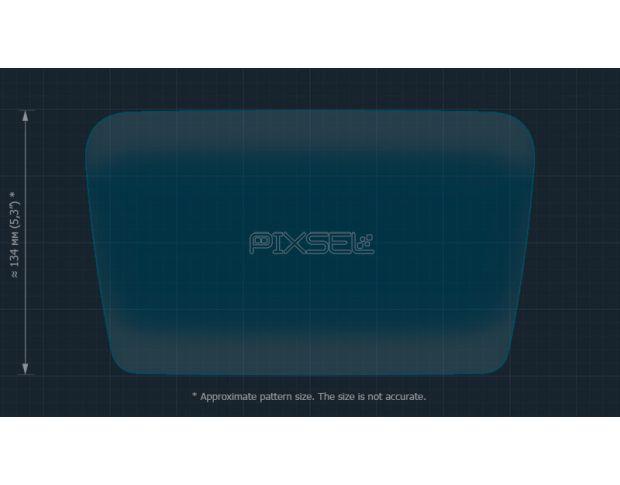 Захисне скло Pixsel на монітор CHEVROLET VOLT - 10.4“ 2016 - 2019 (гібридне глянець)