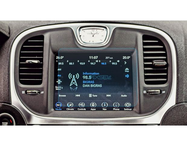 Защитное стекло Pixsel на монитор CHRYSLER 300 - 8.1“ 2014 - (гибридное глянец)