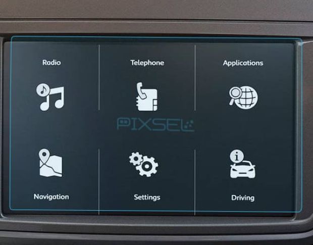 Захисне скло Pixsel на монітор CITROEN C-Elysee - 7“ 2017 - (гібридне мат)