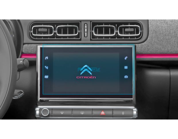 Захисне скло Pixsel на монітор CITROEN C3 - 9.7“ 2016 - (гібридне глянець)