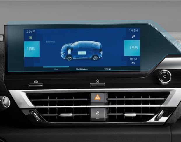 Защитное стекло Pixsel на монитор CITROEN C4 - 15.3“ 2020 - 2024 (гибридное глянец)