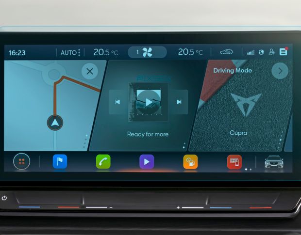 Захисне скло Pixsel на монітор CUPRA FORMENTOR - 12.2“ 2020 - 2024 (гібридне мат)