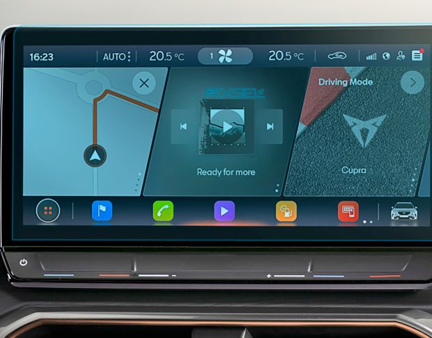 Захисне скло Pixsel на монітор CUPRA LEON - 12.2“ 2020 - 2024 (гібридне глянець)