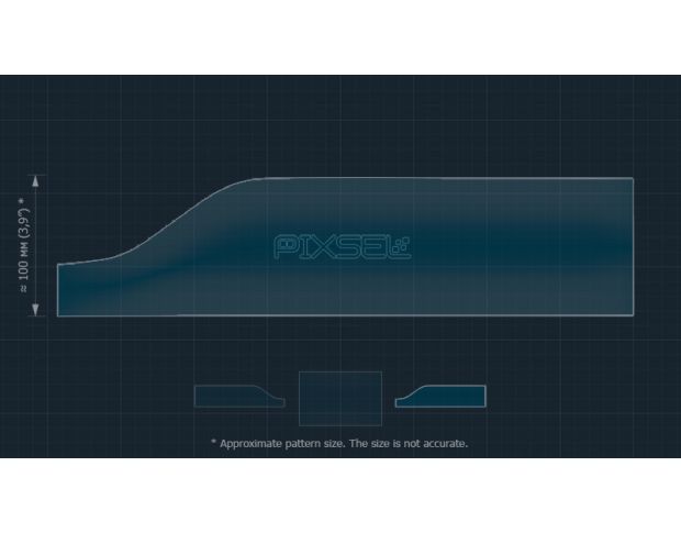 Захисне скло Pixsel на монітор DENZA N7 - 16.7“ 2023 - (гібридне глянець)