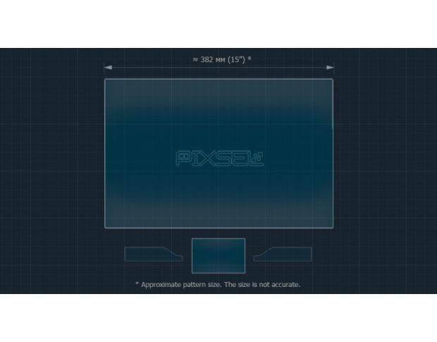Захисне скло Pixsel на монітор DENZA N7 - 18“ 2023 - (гібридне глянець)