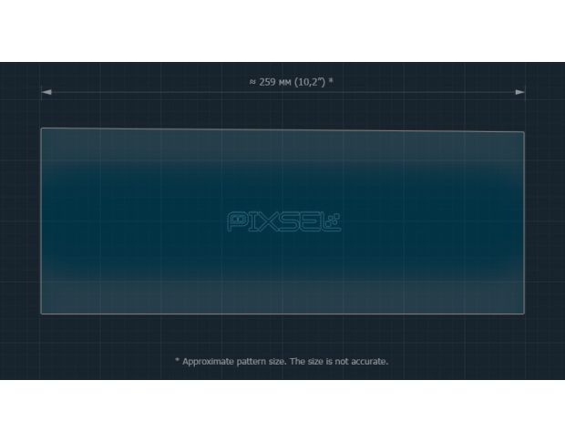 Защитное стекло Pixsel на монитор DS 4 - 10.9“ 2021 - (гибридное глянец)