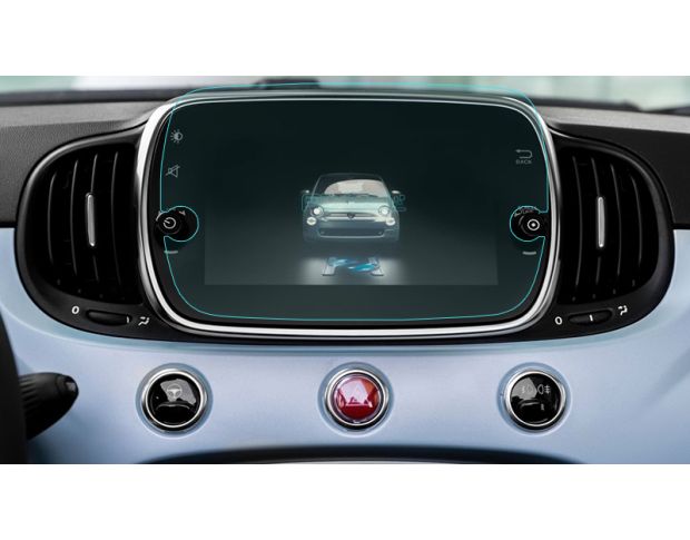 Защитное стекло Pixsel на монитор FIAT 500 9.6“ 2017 - (гибридное глянец)