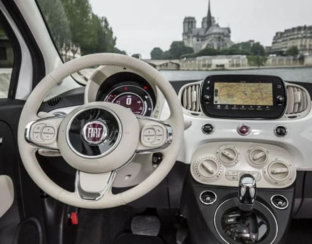 Защитное стекло Pixsel на монитор FIAT 500 9.6“ 2017 - (гибридное глянец)