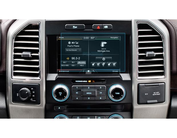 Защитное стекло Pixsel на монитор FORD F-150 - 8“ 2015 - 2020 (гибридное глянец)