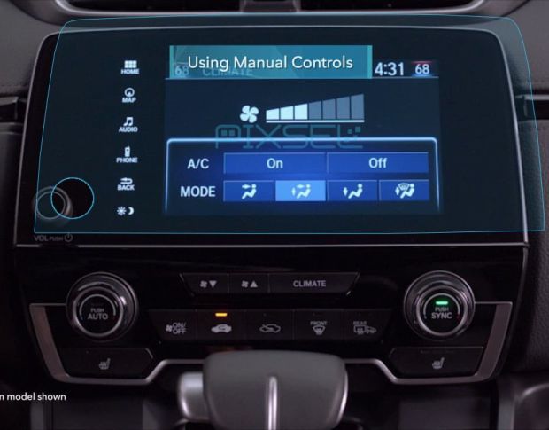 Захисне скло Pixsel на монітор HONDA CR-V - 11.8“ 2017 - 2021 (гібридне глянець)
