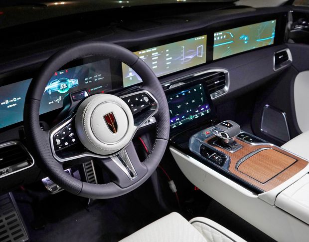 Защитное стекло Pixsel на монитор HONGQI E-HS9 - 17.8“ 2020 - (гибридное глянец)