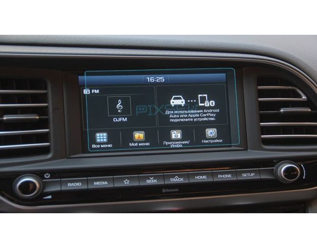 Захисне скло Pixsel на монітор HYUNDAI ELANTRA - 7“ 2016 - 2018 (гібридне глянець)