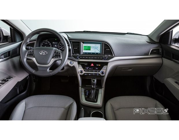 Захисне скло Pixsel на монітор HYUNDAI ELANTRA - 7“ 2016 - 2018 (гібридне глянець)