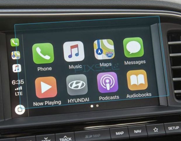 Захисне скло Pixsel на монітор HYUNDAI ELANTRA - 7“ 2019 - 2020 (гібридне глянець)