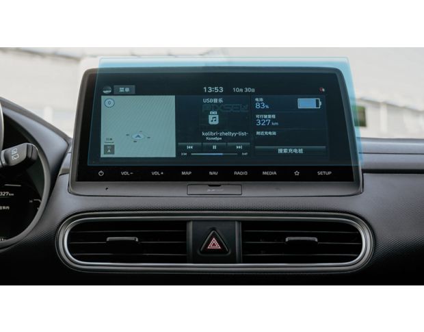 Захисне скло Pixsel на монітор HYUNDAI ENCINO EV - 12.4“ 2019 - (гібридне мат)