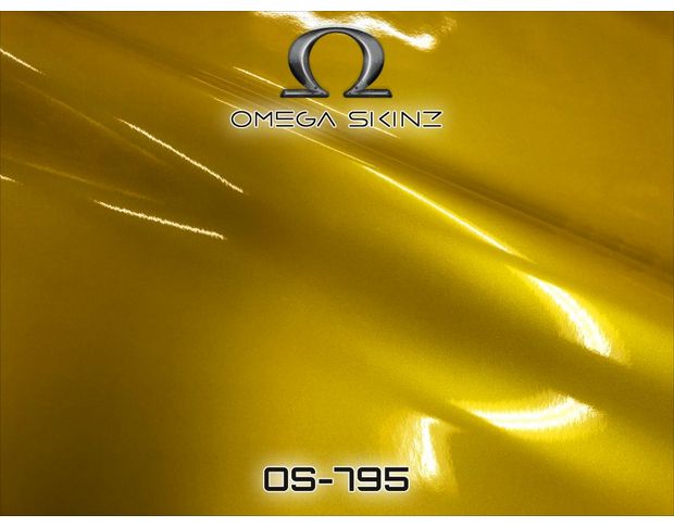 Omega Skinz OS-795 Dynamitely Awesome - Жовта глянцева металік плівка 1.524 m