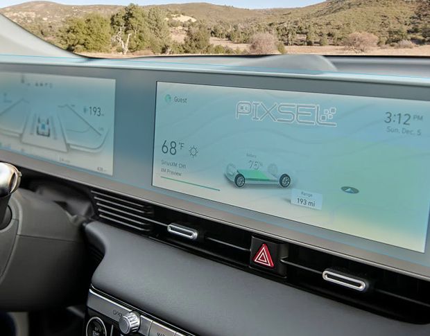 Захисне скло Pixsel на монітор HYUNDAI IONIQ 5 - 28.2“ 2021 - 2024 (гібридне мат)