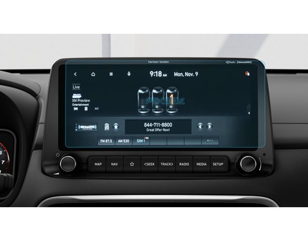 Захисне скло Pixsel на монітор HYUNDAI KONA - 11.2“ 2021 - 2023 (гібридне мат)