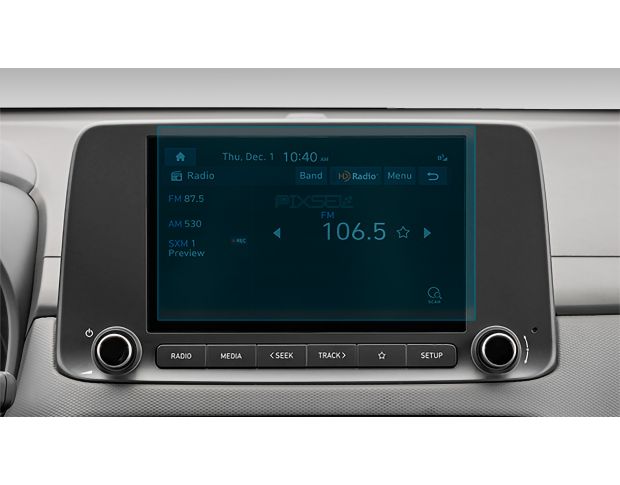 Захисне скло Pixsel на монітор HYUNDAI KONA - 8.9“ 2021 - 2023 (гібридне мат)