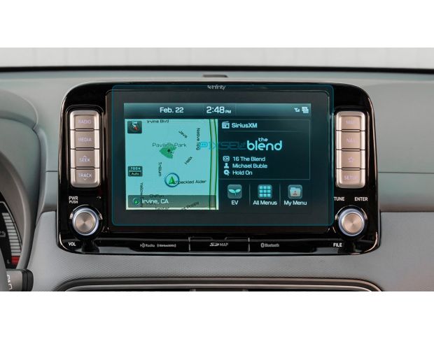 Защитное стекло Pixsel на монитор HYUNDAI KONA ELECTRIC - 9.5“ 2017 - 2020 (гибридное глянец)
