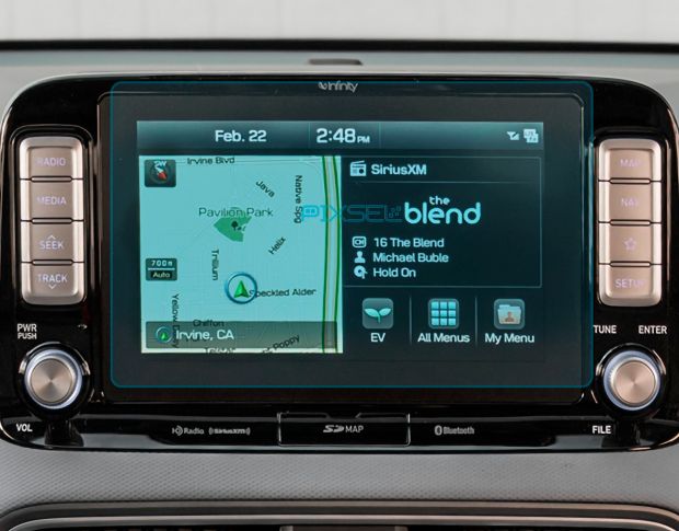 Захисне скло Pixsel на монітор HYUNDAI KONA ELECTRIC - 9.5“ 2017 - 2020 (гібридне мат)