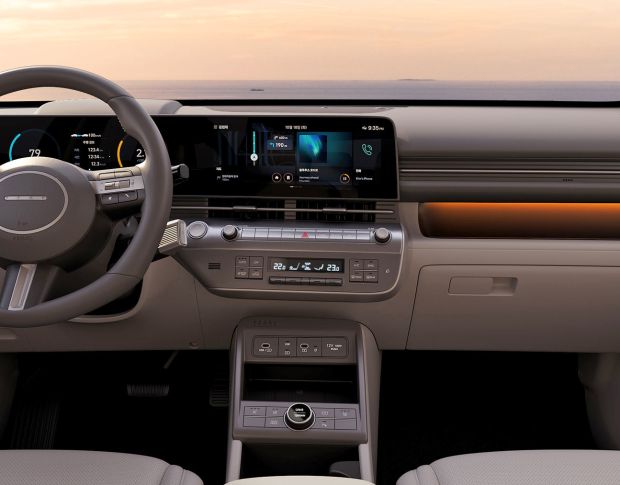 Защитное стекло Pixsel на монитор HYUNDAI KONA HYBRID - 27.2“ 2023 - (гибридное глянец)