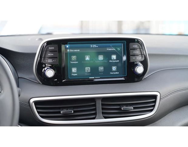 Защитное стекло Pixsel на монитор HYUNDAI SANTA FE - 6.9“ 2018 - 2019 (гибридное глянец)