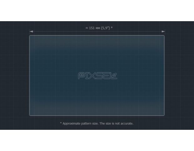 Захисне скло Pixsel на монітор HYUNDAI SANTA FE - 6.9“ 2018 - 2019 (гібридне мат)