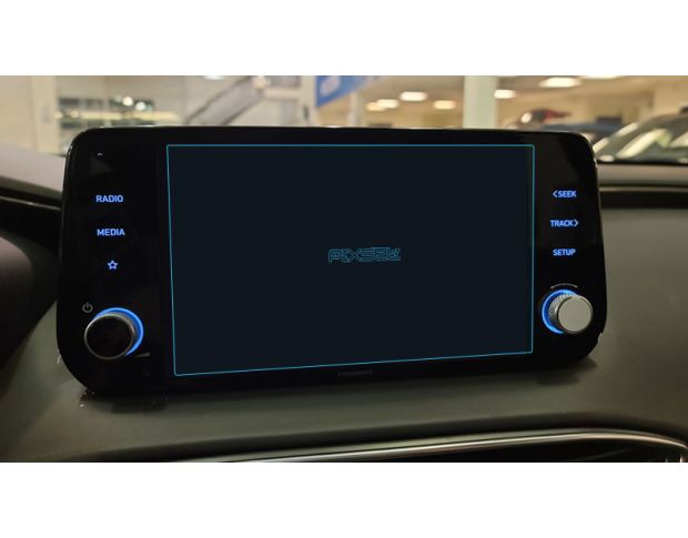 Захисне скло Pixsel на монітор HYUNDAI SANTA FE - 8.9“ 2020 - 2022 (гібридне мат)