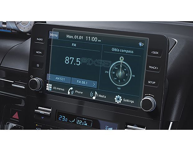Захисне скло Pixsel на монітор HYUNDAI STARIA - 8.9“ 2021 - (гібридне глянець)