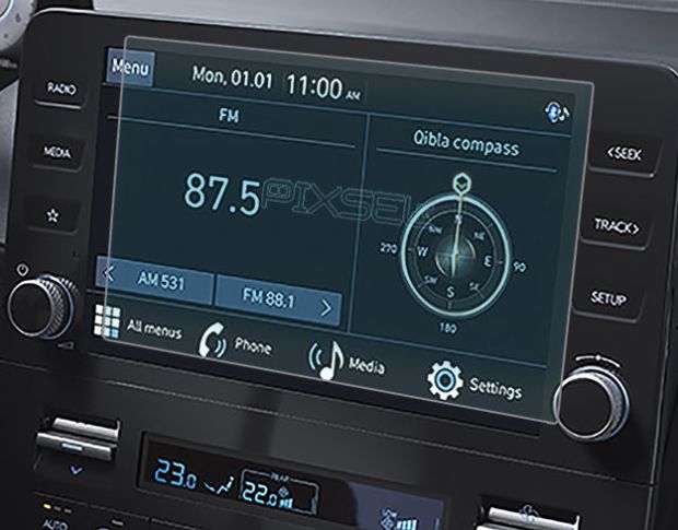 Захисне скло Pixsel на монітор HYUNDAI STARIA - 8.9“ 2021 - (гібридне мат)