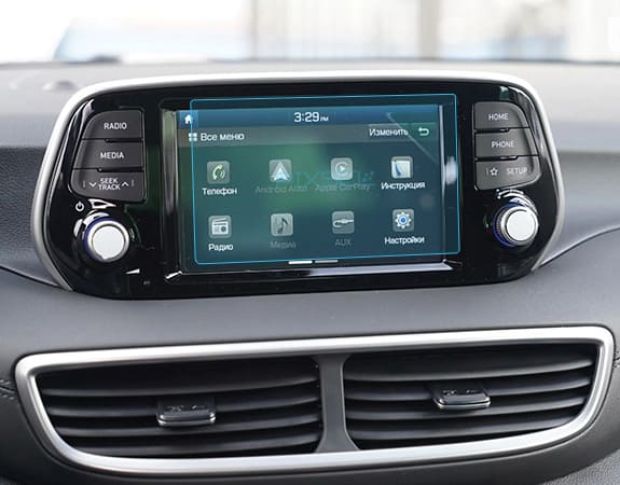 Защитное стекло Pixsel на монитор HYUNDAI TUCSON - 6.9“ 2019 - 2020 (гибридное глянец)