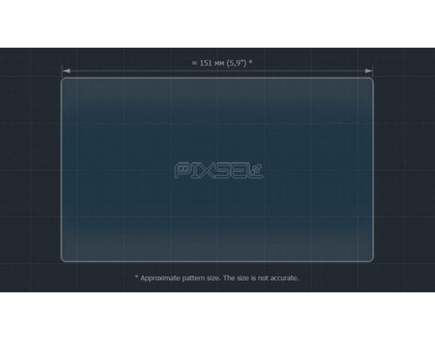 Захисне скло Pixsel на монітор HYUNDAI VELOSTER - 6.9“ 2011 - 2018 (гібридне глянець)