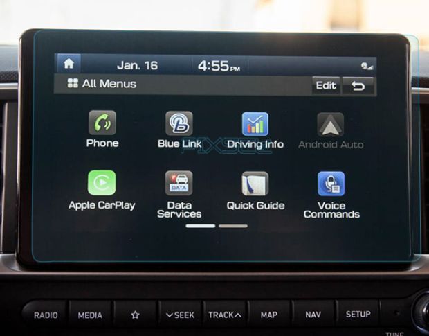 Захисне скло Pixsel на монітор HYUNDAI VENUE - 9.6“ 2020 - 2022 (гібридне мат)