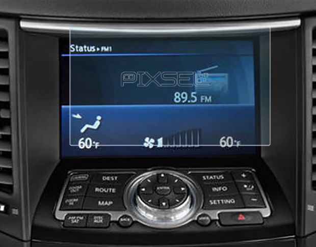 Захисне скло Pixsel на монітор INFINITI G25 - 7.1“ 2007 - 2014 (гібридне глянець)
