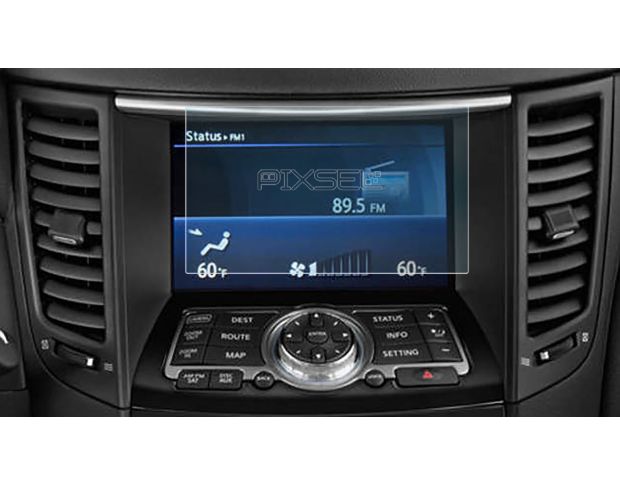 Захисне скло Pixsel на монітор INFINITI G25 - 7.1“ 2007 - 2014 (гібридне глянець)